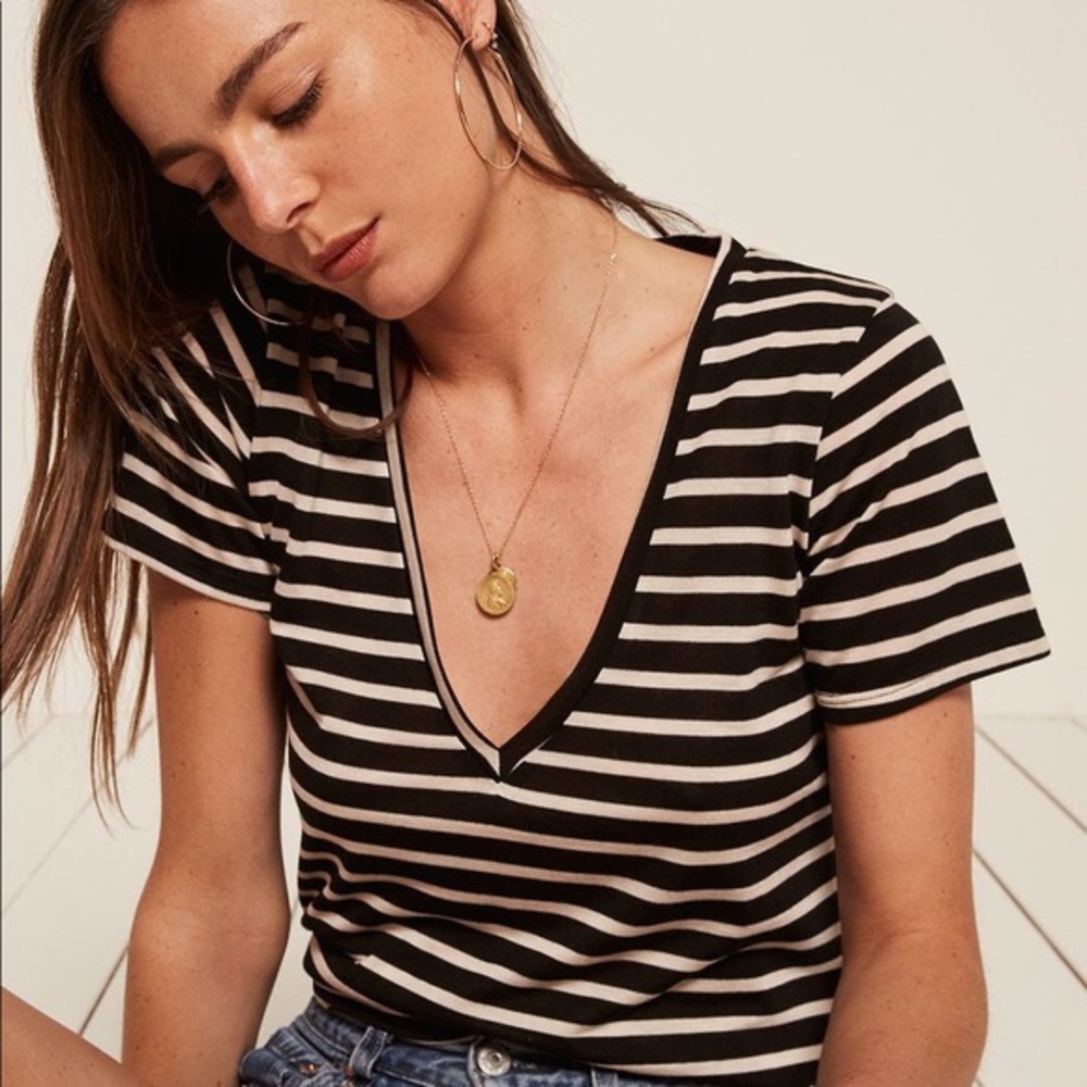 Reformation Striped Tee Size XS